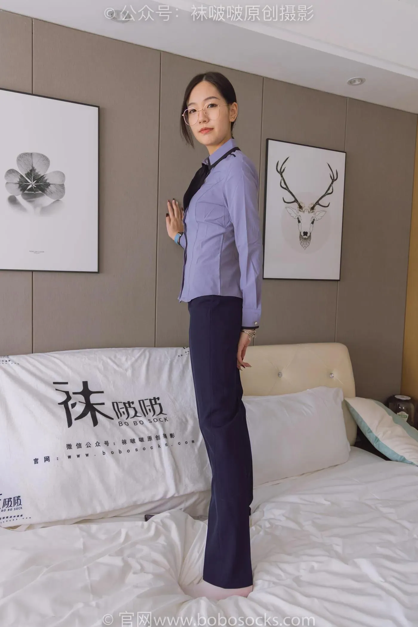 [BoBoSocks袜啵啵]NO.178 小甜豆-高跟鞋、厚白丝、ol风裤里丝 [140P]插图8